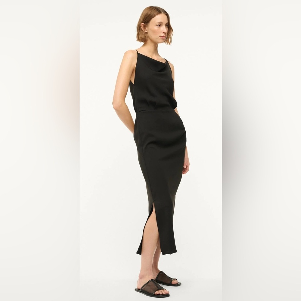 STAUD Hilda Dress Black